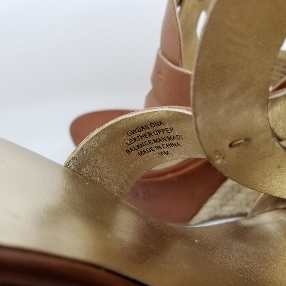 GUESS strappy leather wedges - Picture 5 of 5